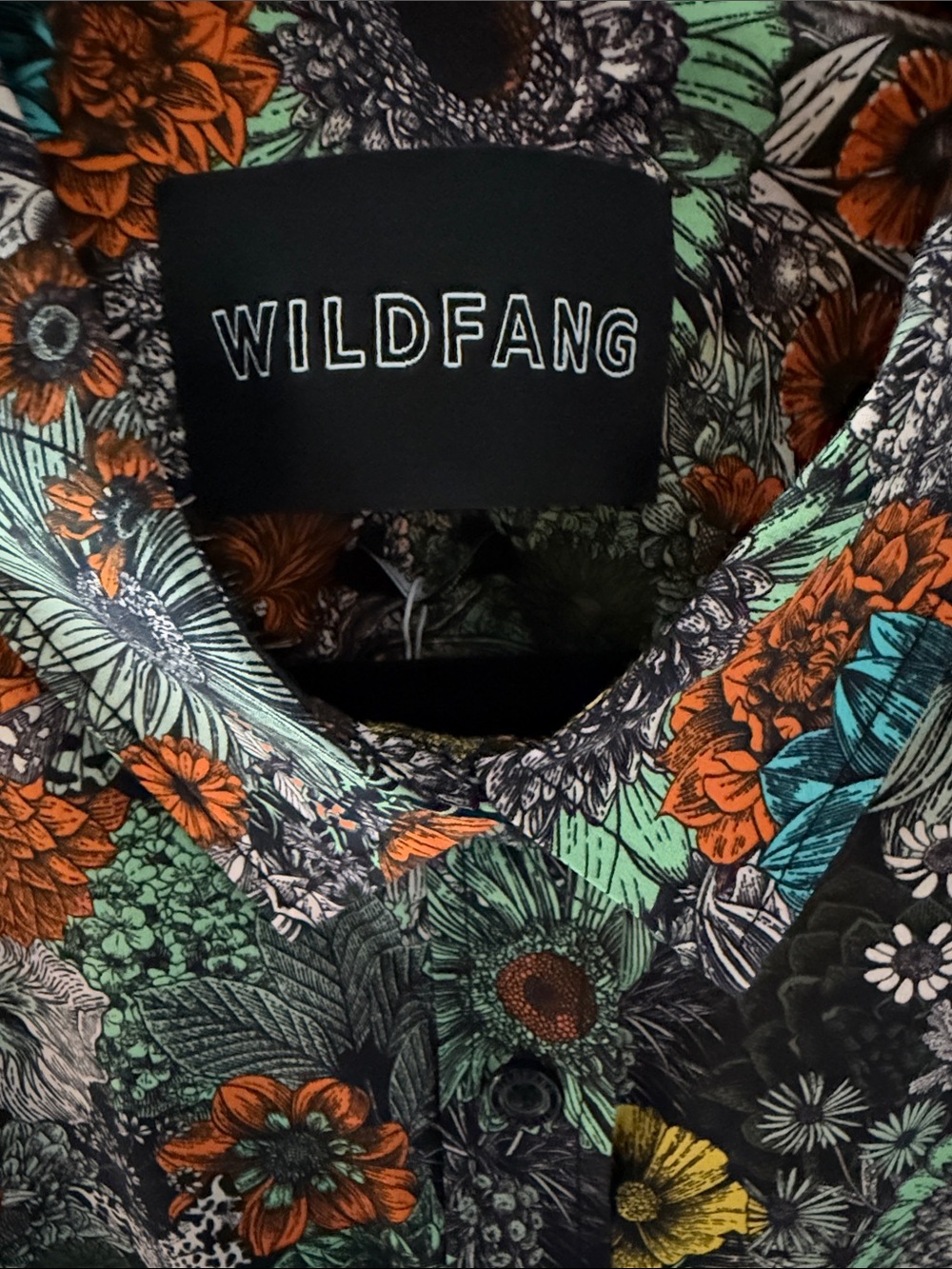Wildfang Multicolor Floral Short-Sleeve Button-Down Shirt - Picture 2 of 4